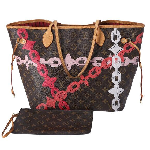 Louis Vuitton Neverfull MM Monogram Bay Rose Ballerine Poppy Pink + Pouch